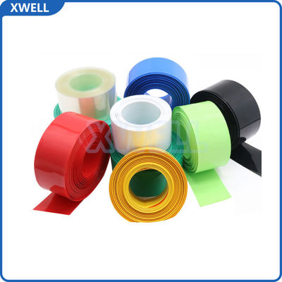 Colorful Pvc Heat shrink packaging 5Mm-600Mm Flat Width Battery Skin Heat Shrinkable Film Cover For Batteries