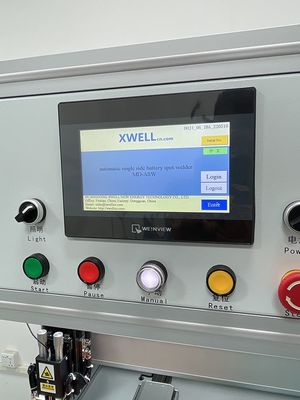 Goede prijs De enige Zij Automatische Machine van het Vleklassen voor Cilindrische het Nikkelstrook van het Batterijpak online