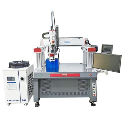 Goede prijs Gantry Automatic Spot Welding Machine 18650 Battery Laser Spot Welder Batter Cell Spot Welder online