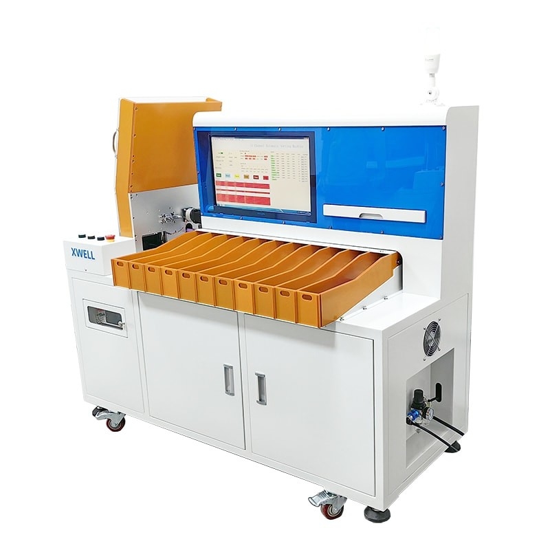 11 kanalen Lithiumbatterij sorteren machine IR Spanning Testing Sorter voor cilindrische cel