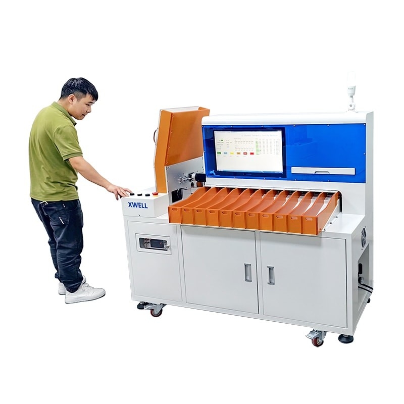 11 kanaals cilindrische sel sorteermachine met gegevensopnamefunctie sorteermachine voor lithiumbatterijen
