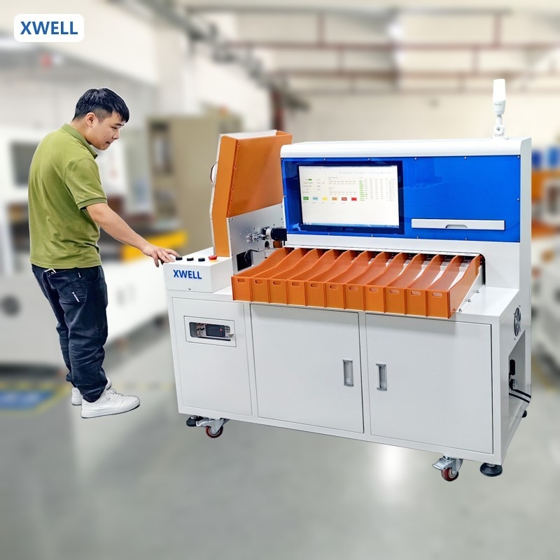Automatische 11-kanaal IR-spanningscellen sorteermachine voor cilindrische batterijen18650 21700