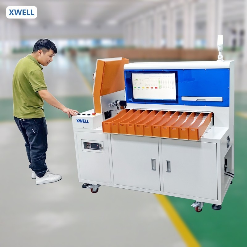 11 Kanaal 18650 26650 Cylindrische batterij plak- en sorteringsmachine Celle selector apparatuur voor lithium-ion