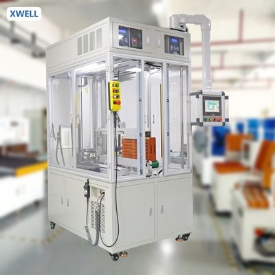 Goede prijs XWELL XW-ACDW Volautomatische transportbandbatterij Dubbelzijdig puntlasmachine voor cilindrische celproductie online