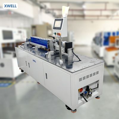 Goede prijs XW-PC12-300 Compact Prismatische Batterij Compressor 300kg Druk 800mm Stroke Touch Screen Control online