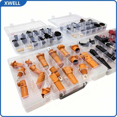 Goede prijs High Voltage Connector 150A 200A 250A High-Voltage Energy Storage Connector for Battery Management Systems Lithium Battery (BMS) Copper Through-Wall Output Energy Storage Connector online