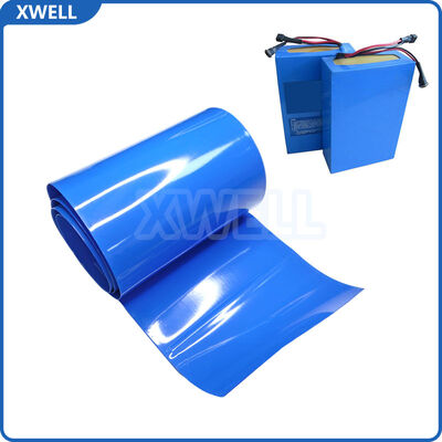 Goede prijs Blauwe PVC warmte-krimpfilm 150 mm Breedte 200 m Roll 120 °C voor lithiumbatterijpakket Buitenste isolatiebescherming online