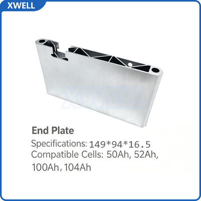 Goede prijs Prismatische batterij Aluminium extrusie eindplaat met verschillende breedte aangepaste hoogte Multi-cell compatibel online