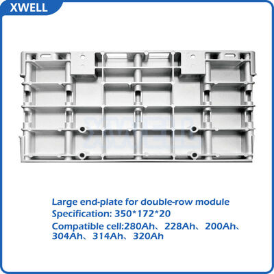 Goede prijs Gegote aluminiumlegering Grote eindplaat voor dubbele rij module 280Ah、 228Ah、 200Ah、 304Ah、 314Ah、 320Ah Prismatische cel voor batterijpakket online